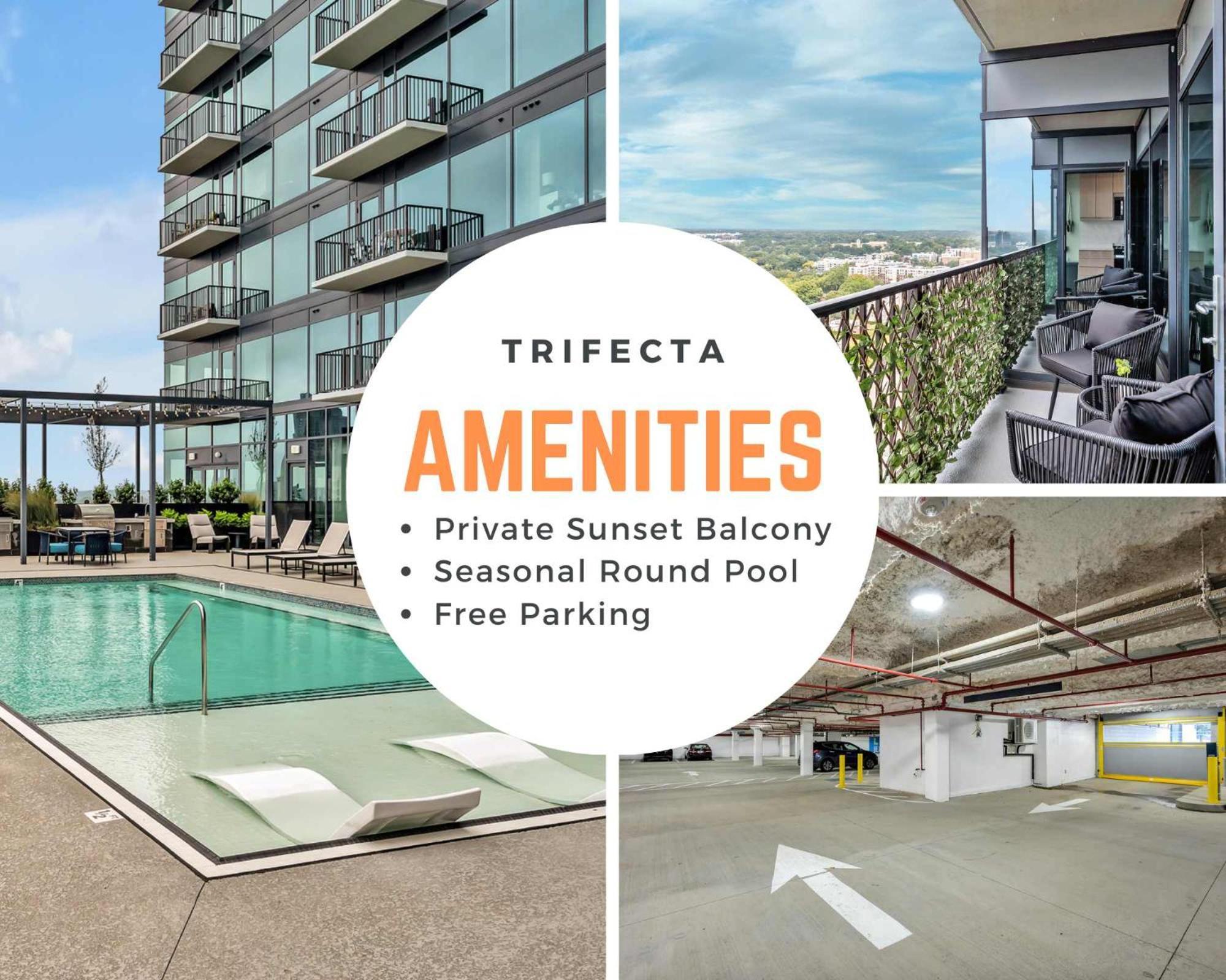 High-Rise Apt Raleigh Free Parking & Sunset View 1 Bagian luar foto