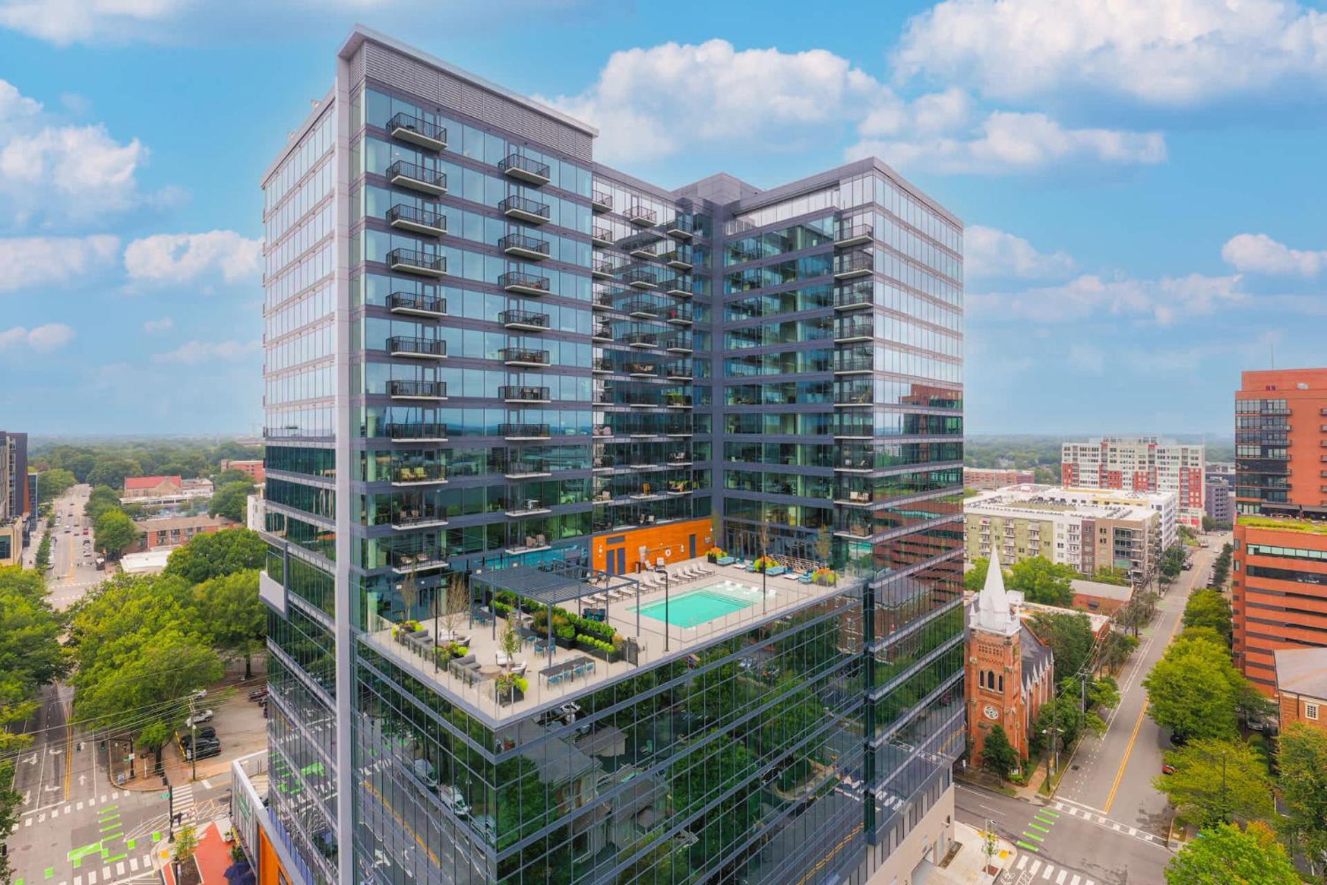 High-Rise Apt Raleigh Free Parking & Sunset View 1 Bagian luar foto